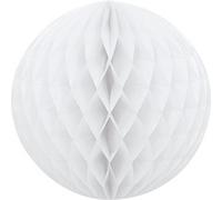 Unique Party Lanterne ronde en papier SG5382 (25 cm) (Blanc)