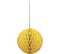 Unique Party Lanterne ronde en papier SG5382 (25 cm) (jaune)