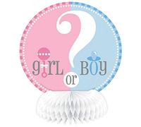 Unique Party Lot de 4 Mini décorations pour Baby Shower avec nid d'abeille sur Le thème du Sexe du bébé