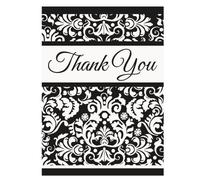 Unique Party Lot de 8 Cartes de Remerciement Inscription Thank You Motif Damas