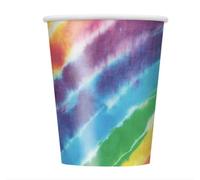 Unique Party Lot de 8 gobelets en papier de 255 g Motif arc-en-ciel