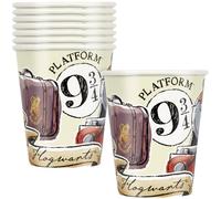 Unique Party Lot de 8 gobelets en papier Harry Potter - 266 ml - Multicolore