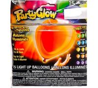 Unique Party - Lumineux - Ballons LED, latex 15 pcs SG33502 (taille unique) (Coloré)