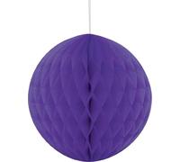 Unique Party - Motif en nid d'abeille - Décoration suspendue, papier de soie SG24268 (taille unique) (néon-violet)