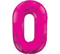 Unique Party - Numéro - Ballon de baudruche "Glitz" - Papier d'aluminium SG7590 (3XS) (Rose)