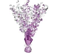 Unique Party - Pièce centrale pour ballons "Glitz", Baby Shower - Film SG35329 (taille unique) (Violet/Argent)