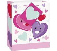 Unique Party - Sacs cadeaux, coeurs, Saint-Valentin SG24684 (taille unique) (Coloré)