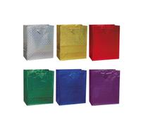 Unique Party - Sacs cadeaux, design holographique - Pack de 6 SG31807 (taille unique) (Coloré)