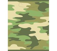 Unique Party - Sacs de fête à motif camouflage, pack de 8 SG23665 (taille unique) (Vert/Crème)