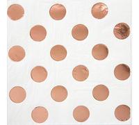 Unique Party- Serviettes de table, 53271, Rose Gold