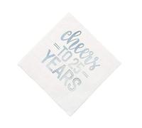 Unique Party- Serviettes de Table en Papier, 72561, Silver
