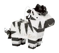 Unique Party Supplies- Décoration Mini Zèbre Pinata Faveur, 75895, Multicolour