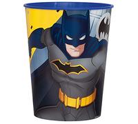 Unique- Plastic Stadium Cup-16 oz Pc Tasse en Plastique Stade - 473 ML | Batman | 1 pièce, 77517