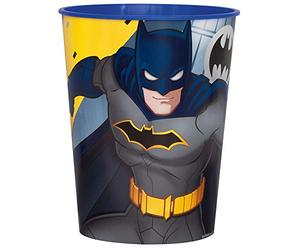 Unique- Plastic Stadium Cup-16 oz Pc Tasse en Plastique Stade - 473 ML | Batman | 1 pièce, 77517