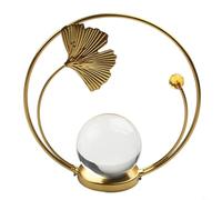 Unique pour décoration de boule de cristal avec feuille en métal moderne pour la maison
