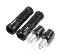 Unique pour Yamaha Xmax 125 250 300 400 X Max 2017 2018 7/8 "22 MM Poignées De Guidon Poignée Extrémités De Barre Bouchon Bouchon (Couleur : Black Sets, Size : Normalcy)