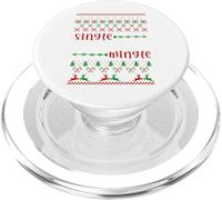 Unique & Ready to Mingle Christmas - Funny Ugly Design PopSockets PopGrip pour MagSafe