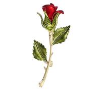 Unique Rose-Shaped Flower Pin Lightweight Alloy Brooch Stylish Decor for Dresses and Bags Valentine's Present