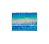 Unique- Rouleau de Ruban-45.5 m-Couleur Bleu Irisé-1 Pièce (Lot de 1), 48639, Blue Iridescent