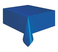 Unique Royal Blue Nappe de Table rectangulaire en Plastique Solide (137,2 x 274,3 cm) - Design élégant et de qualité supérieure, idéale pour Les fêtes, Les événements et l'utilisation Quotidienne