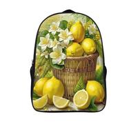 unique sac à dos 2 compartiment nature morte sac d'école loisirs panier de citrons pour étudiant école imprimé 3d sac à dos-16,garçons filles pour les voyages les affaires
