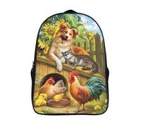 unique sac à dos d'école mode amis des animaux pour ado et adultes sac d'école loisirs ferme 3d imprimé sac à dos d'école 2 compartiment-16,pour les voyages les affaires
