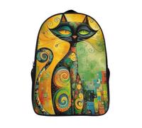 unique sacs à dos art en couleur imperméable école sacs 2 compartiment chat pour élève d'école sacs dos imprimé 3d-16,filles garçons pour les voyages les affaires