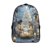 unique sacs d'école 12 ans et plus les enfants noël sacs dos imprimé 3d 2 compartiment la naissance de jésus petit sac a dos-16,pour les voyages les affaires