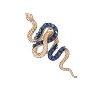 Unique Serpent Broche Cristal Métal Serpent Insigne Épinglette pour Différentes Tenues Occasions Formelles Fête Nouvel An Chinois Bijoux Signes du zodiaque Bijoux, taille unique