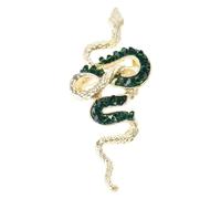 Unique Serpent Broche Cristal Métal Serpent Insigne Épinglette pour Différentes Tenues Occasions Formelles Fête Nouvel An Chinois Bijoux Signes du zodiaque Bijoux, taille unique