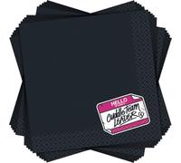 Unique Serviettes en papier-13 cm-Fortnite Party-Lot de 16, 24671, Black