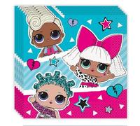 Unique Serviettes en papier-16,5 cm-LOL Surprise Party-Lot de 16, 20902, Multicolour
