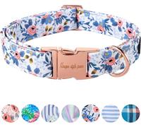 Unique style paws Collier pour chien Blue Rose Collier pour chiot Harnais et laisses pour chiens UK Nœud papillon Doux Réglable Mignon Fleur Confortable Colliers pour animaux de compagnie Cadeau pour