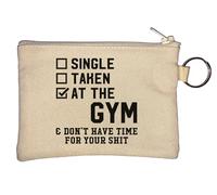 Unique Taken at The Gym and Don't Have Time for Your Sh*t Porte-clés porte-monnaie Beige