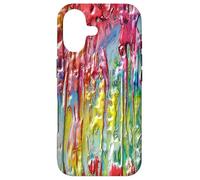 Unique Watercolor Dripping Art Colorful Rainbow Painting Coque pour iPhone 17