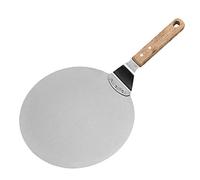 Unique Welinks Pelle à pizza en acier inoxydable Accessoires Pizza Peel Rond Antiadhésif Spatule à gâteau Lifter Plateau à fromage Peels Pizza Pelle à pizza avec poignée en bois Outils de cuisson