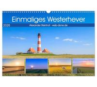 Unique Westerhever, Version française (Calendrier mural 2026 DIN A3 portrait), Calendrier CALVENDO mensuel