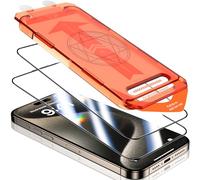 UniqueMe 2 Pièces Verre Trempé pour iPhone 15 Pro Protection Ecran, Protection de Positionnement, HD Transparent, Compatible avec ID Face