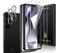 UniqueMe 4 Pièces Verre Trempé pour Samsung Galaxy S24 Protection, 2 Pièces Protection Ecran 2 Pièces Verre Trempé Protection d'objectif, Compatible avec ID d'empreintes Digitales