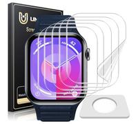 UniqueMe 5 Pièces Protection écran Compatible avec Apple Watch Series 11/10 42mm Film, Installation facile, Film Flexible, Soft HD EPU