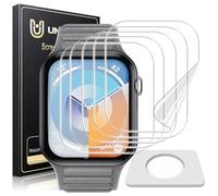 UniqueMe 5 Pièces Protection écran Compatible avec Apple Watch Series 11/10 46mm Film, Installation facile, Film Flexible, Soft HD EPU