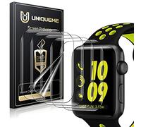 UniqueMe 5 Pièces Protection écran Compatible avec Apple Watch Series 6/Apple Watch SE 40 mm Film, Installation facile, Film Flexible, Soft HD TPU