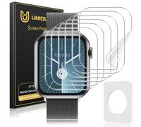 UniqueMe 6 Pièces Protection écran Compatible avec Apple Watch 10 46mm/11 Film, Installation facile, Film Flexible, Soft HD EPU