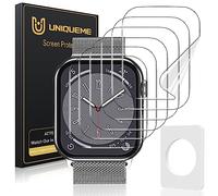 UniqueMe 6 Pièces Protection écran Compatible avec Apple Watch Series 7/8/9 41 mm Film, Installation Facile, Film Flexible, Soft HD TPU