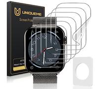 UniqueMe 6 Pièces Protection écran Compatible avec Apple Watch Series 7/8/9 45 mm Film, Installation Facile, Film Flexible, Soft HD TPU
