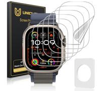 UniqueMe 6 Pièces Protection écran Compatible avec Apple Watch Ultra/Ultra 2 49 mm Film, Installation Facile, Film Flexible, Soft HD TPU