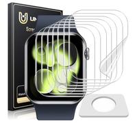 UniqueMe 8 Pièces Protection écran Compatible avec Apple Watch Series 11/10 46mm Film, Installation facile, Film Flexible, Soft HD EPU