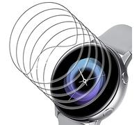 UniqueMe 9H Full Screen pour Samsung Galacy Active2/Watch 4 44 mm Protection d'écran, 2 Pièces Verre de Protection en Aluminium, Dureté 9H pour Film de Protection Facile à Installer-Noir