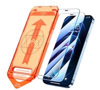 UniqueMe Lot de 2 protections d'écran pour iPhone 12/iPhone 12 Pro - 6,1" [Kit auto-poussière], film en verre trempé anti-rayures 10X [couverture complète 9D]