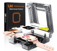 UniqueMe Lot de 4 protections d'écran pour Apple Watch Series 11/10 de 46 mm - Film EPU transparent souple [pas en verre] - Protection pour iWatch [sans bulles] [facile à installer] Coque d'écran